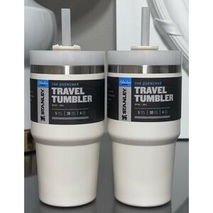 SET OF 2- Stanley “OG” Adventure Quencher 20oz Tumblers- CREAM‎